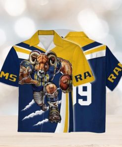 Personalized Unisex Hawaiian Shirt Los Angeles Rams Football Team 3D Apparel For Men Women