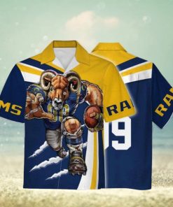 Personalized Unisex Hawaiian Shirt Los Angeles Rams Football Team 3D Apparel For Men Women