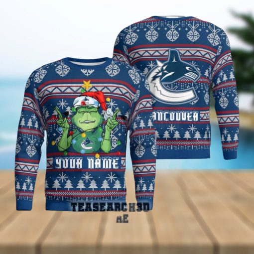 Personalized Vancouver Canucks NHL Ugly Christmas Sweater