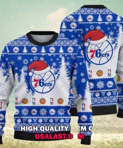 Philadelphia 76ers Santa Hat Christmas Sweater
