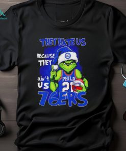 Philadelphia 76ers They Hate Us Because They Ain’t Us 76ers Sixers Grinch Christmas Holidays Shirts