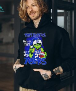 Philadelphia 76ers They Hate Us Because They Ain’t Us 76ers Sixers Grinch Christmas Holidays Shirts