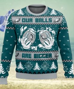 Philadelphia Eagles Ball 3D Christmas Sweater Ugly Christmas Sweater Christmas Gift Ideas