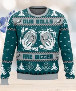 Philadelphia Eagles Ball 3D Christmas Sweater Ugly Christmas Sweater Christmas Gift Ideas