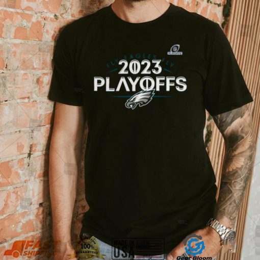 Philadelphia Eagles Fanatics Branded Heather Charcoal 2023 NFL Playoffs Shirt