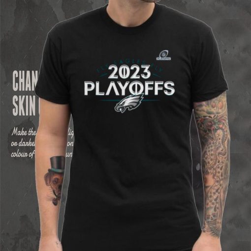 Philadelphia Eagles Fanatics Branded Heather Charcoal 2023 NFL Playoffs Shirt