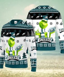 Philadelphia Eagles Grinch Ugly Christmas Sweater Xmas 3D Printed Christmas Sweater Gift