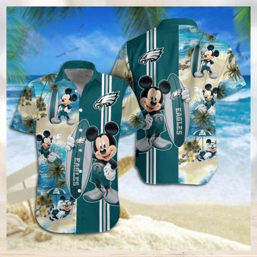 Philadelphia Eagles Mickey Mouse Hawaiian Shirt