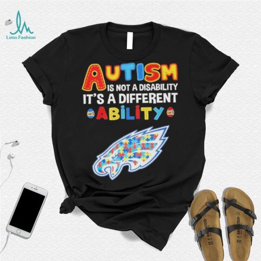 Philadelphia Eagles NFL Autism Is Not A Disability 2024 Shirt