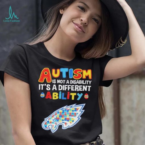 Philadelphia Eagles NFL Autism Is Not A Disability 2024 Shirt