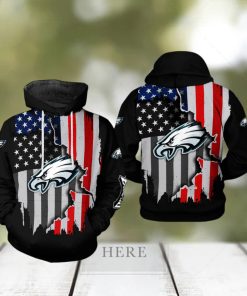 Philadelphia Eagles NFL US Flag Team 3D Printed Hoodie Ver 1