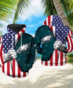 Philadelphia Eagles NFL US Flag Team 3D Printed Hoodie