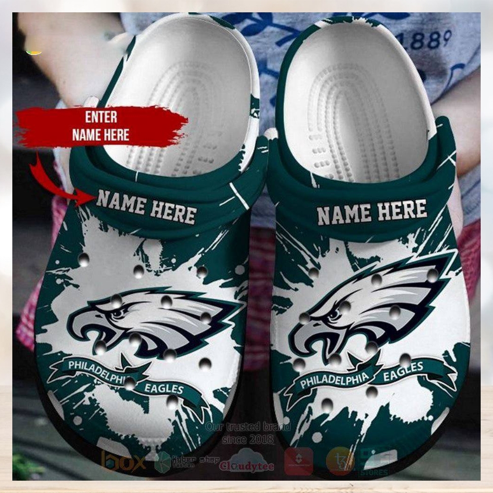 Philadelphia Eagles Nfl Custom Name Crocs Clog Shoes Philadelphia Eagles Nfl Custom Name Crocs Clog Shoes