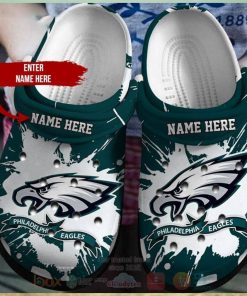 Philadelphia Eagles Nfl Custom Name Crocs Clog Shoes