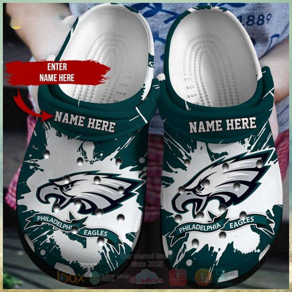 Philadelphia Eagles Nfl Custom Name Crocs Clog Shoes Philadelphia Eagles Nfl Custom Name Crocs Clog Shoes