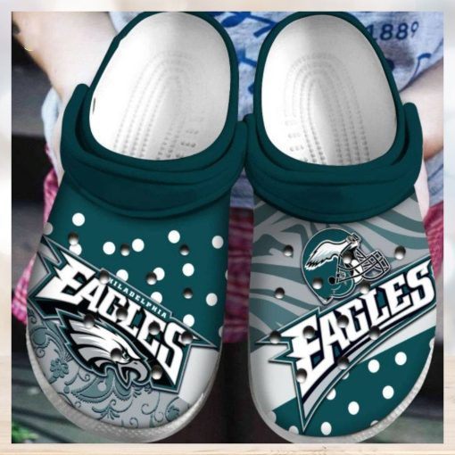 Philadelphia Eagles Nfl Football Crocs Clog Shoes