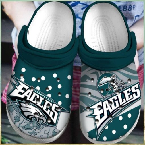 Philadelphia Eagles Nfl Football Crocs Clog Shoes