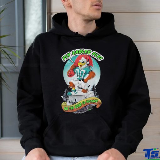 Philadelphia Eagles Santa Swoop fly Eagles fly on the road to victory shirt