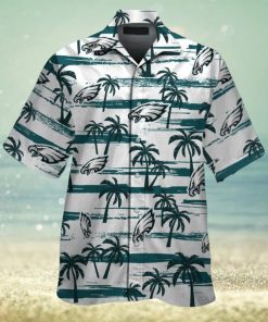 Philadelphia Eagles Short Sleeve Button Up Tropical Hawaiian Shirt