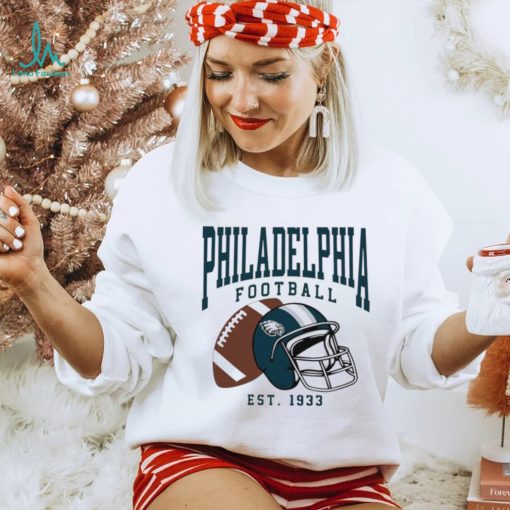 Philadelphia Eagles football est. 1933 NFL helmet logo shirt