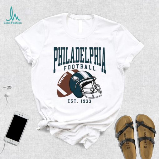 Philadelphia Eagles football est. 1933 NFL helmet logo shirt