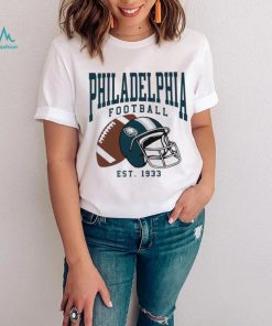 Philadelphia Eagles football est. 1933 NFL helmet logo shirt