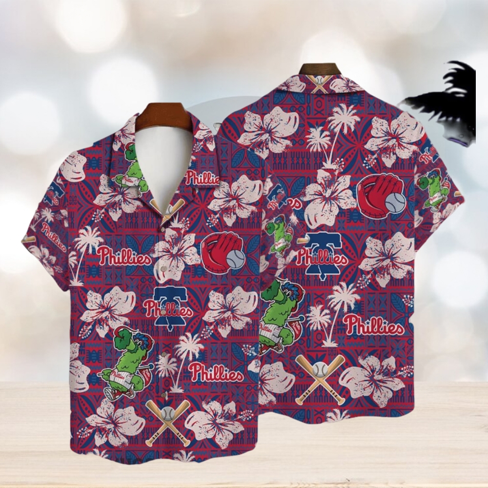 Philadelphia Phillies Hibiscus Pattern Vintage Hawaiian Shirt Philadelphia Phillies Hibiscus Pattern Vintage Hawaiian Shirt