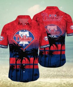 Philadelphia Phillies MLB Logo Coconut Tropical Hawaiian Shirt Beach Gift For Fans