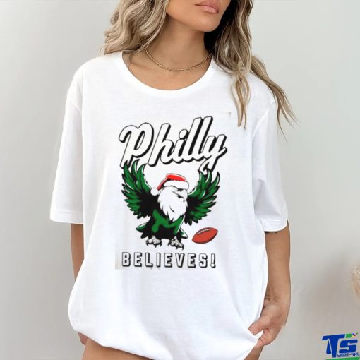 Philly Football Santa Hat Believes Shirt