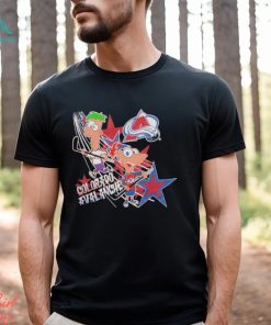 Phineas & Ferb Colorado Avalanche Hockey Black Shirt