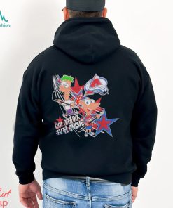 Phineas & Ferb Colorado Avalanche Hockey Black Shirt