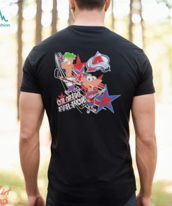 Phineas & Ferb Colorado Avalanche Hockey Black Shirt