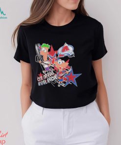 Phineas & Ferb Colorado Avalanche Hockey Black Shirt