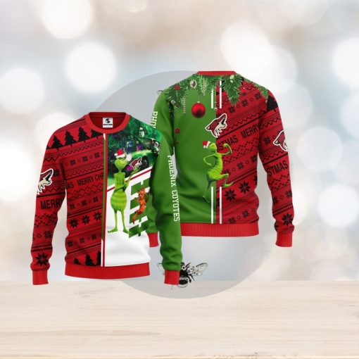 Phoenix Coyotes Grinch & Scooby doo Christmas Ugly Sweater