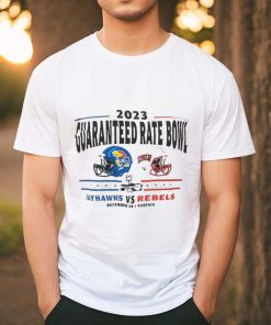 Phoenix Guaranteed Rate Bowl 2023 Kansas Jayhawks Vs UNLV Rebels Dueling Helmets Shirt