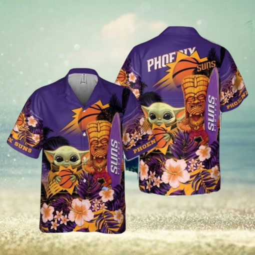 Phoenix Suns Baby Yoda National Basketball Association Hawaiian Shirt