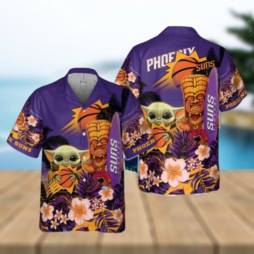 Phoenix Suns Baby Yoda National Basketball Association Hawaiian Shirt