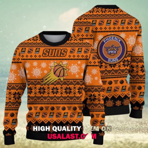 Phoenix Suns Basketball Team 3D Christmas Sweater