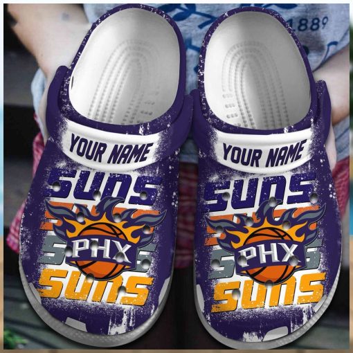 Phoenix Suns NBA Basketball Sport Crocs Clogs Shoes Comfortable