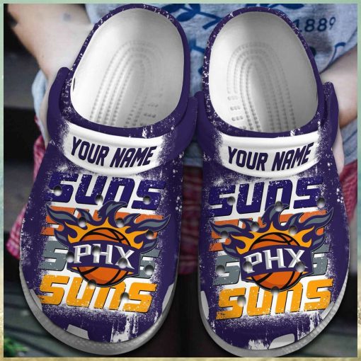 Phoenix Suns NBA Basketball Sport Crocs Clogs Shoes Comfortable