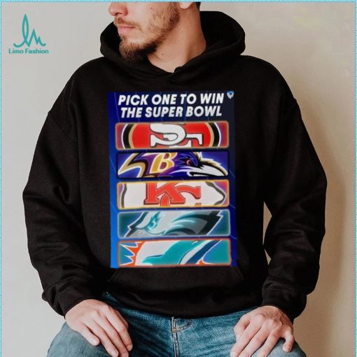 Pick One Team To Win The Super Bowl NFL Shirt