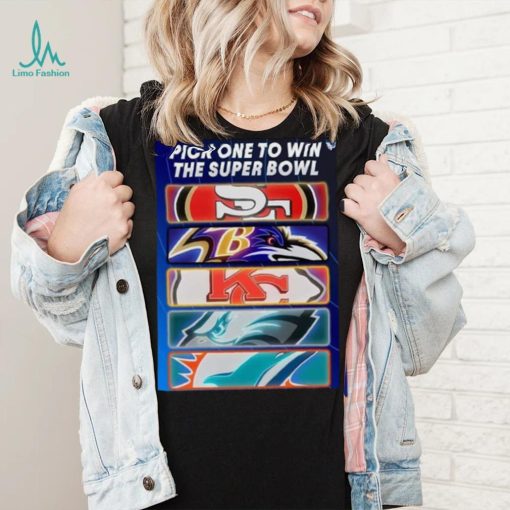 Pick One Team To Win The Super Bowl NFL Shirt