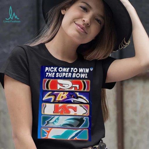 Pick One Team To Win The Super Bowl NFL Shirt