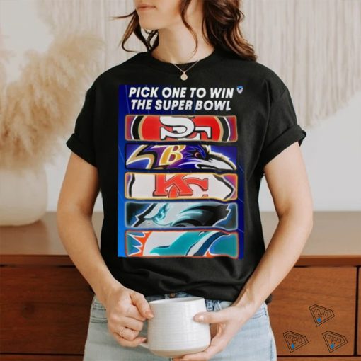 Pick One Team To Win The Super Bowl Nfl T shirt