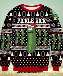 Pickle Rick Christmas Style Special Sweater