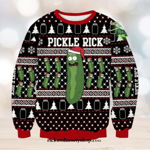 Pickle Rick Christmas Style Special Sweater