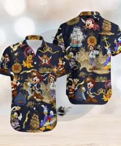 Pirates Mickey Mouse Button Shirt