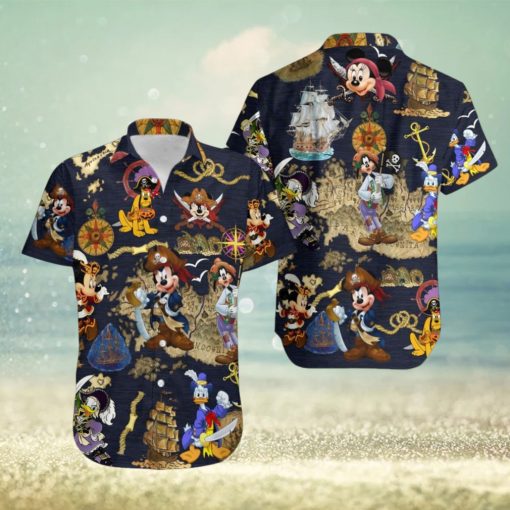 Pirates Mickey Mouse Button Shirt
