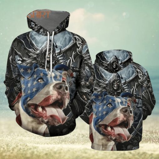 Pitbull Dog 3d All Over Print Hoodie