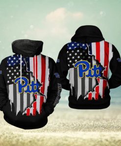 Pitt Panthers NCAA US Flag 3D Printed Hoodie